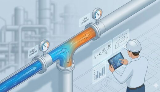 【詳細記事】現場で使える圧力損失計算｜ダルシーの式からエルボの等価長さまで【シミュレーター付】