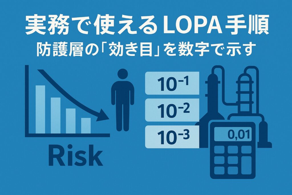【詳細記事】実務で使える LOPA 手順:防護層の「効き目」を数字で示す | 化学プラント大全