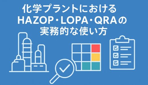化学プラントにおける HAZOP・LOPA・QRA の実務的な使い方
