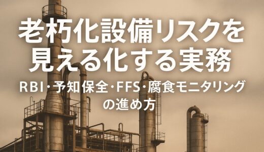 老朽化設備リスクを見える化する実務：RBI・予知保全・FFS・腐食モニタリングの進め方