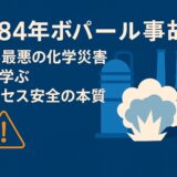 ボパール事故（1984年）：世界最悪の化学災害から学ぶプロセス安全の本質