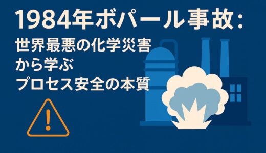 ボパール事故（1984年）：世界最悪の化学災害から学ぶプロセス安全の本質