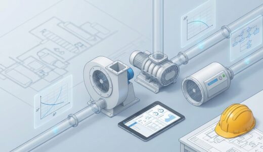 【まとめ記事】ブロワー・ファンの選定｜種類・圧損計算・運転管理まで