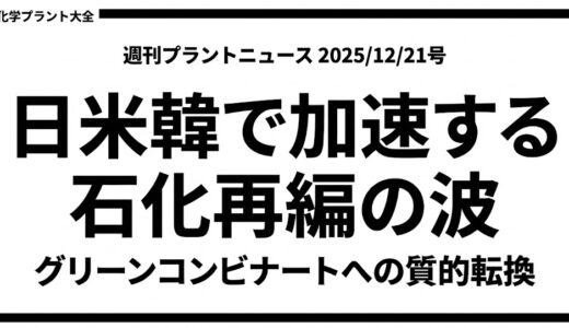 【週刊プラントニュース 2025/12/21号】日米韓で加速する石化再編の波／グリーンコンビナートへの質的転換