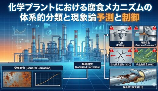 【詳細記事】化学プラントにおける腐食メカニズムの体系的分類と現象論