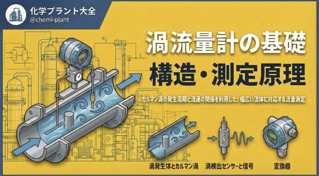 渦流量計の基礎を徹底解説!原理からメリット・デメリット、選定のポイントまで | 化学プラント大全