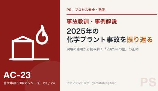2025年 化学プラント事故を振り返る：現場の悲鳴から読み解く「2025年の崖」の正体