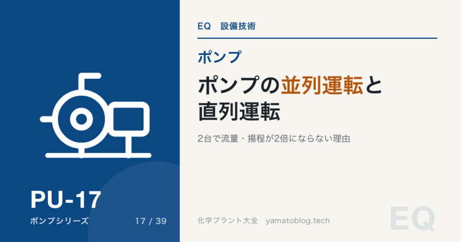 ポンプの並列運転と直列運転