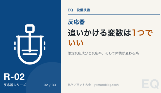 反応率と量論関係|限定反応成分を1つ決めれば変数は1つで足りる