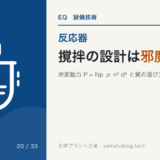 撹拌の設計は邪魔板から