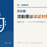 流動層はほぼ対照的
