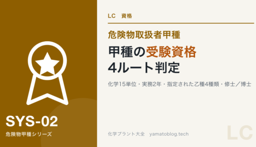 危険物取扱者甲種の受験資格を4ルートで判定｜必要書類まで解説