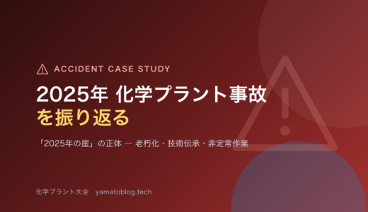 2025年 化学プラント事故を振り返る：現場の悲鳴から読み解く「2025年の崖」の正体