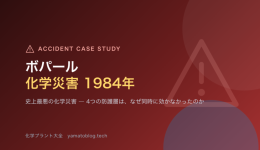 1984年 ボパール化学災害｜4つの防護層が、なぜ同時に効かなかったのか