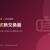 空冷式熱交換器【冷却水が要らない代わりに何を失うか】