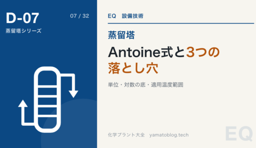 蒸気圧の求め方|Antoine(アントワン)式の使い方と定数の3つの落とし穴