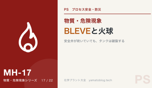BLEVEと火球｜安全弁が吹いていても、タンクは破裂する