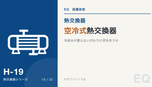 空冷式熱交換器【冷却水が要らない代わりに何を失うか】