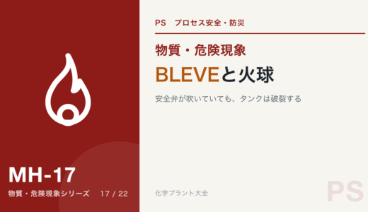 BLEVEと火球｜安全弁が吹いていても、タンクは破裂する