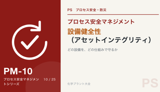設備健全性（アセットインテグリティ）｜どの設備を、どの仕組みで守るか