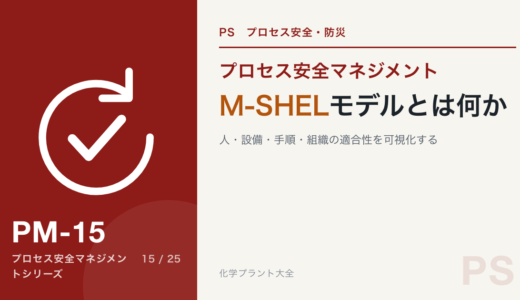 【詳細記事】M-SHELモデルとは何か：化学プラントにおける“人・設備・手順・組織”の適合性を可視化する安全分析手法