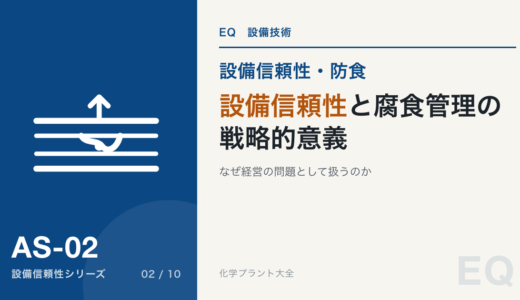 【詳細記事】化学産業における設備信頼性と腐食管理の戦略的意義