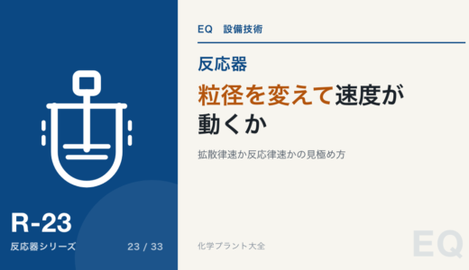 拡散律速か反応律速か|粒径を変えれば分かる、ただし例外がある