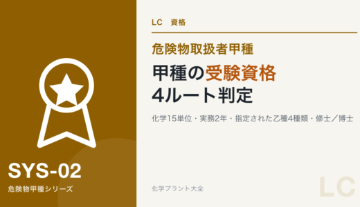 危険物取扱者甲種の受験資格を4ルートで判定｜必要書類まで解説