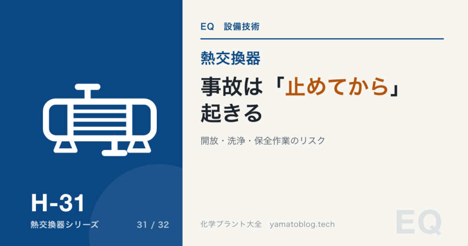 H-31 heat-exchanger-accidents