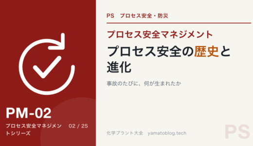 プロセス安全の歴史と進化｜事故のたびに、何が生まれたか
