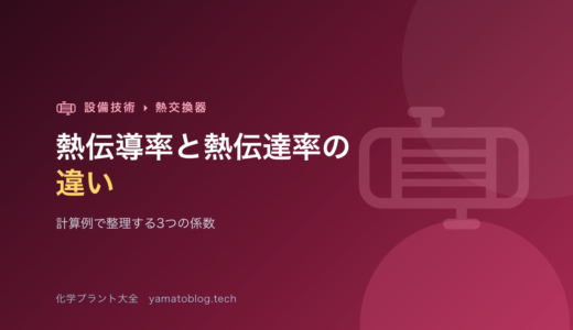 熱伝導率と熱伝達率の違い【計算例で整理する3つの係数】