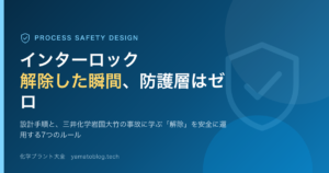 インターロック解除した瞬間、防護層はゼロ