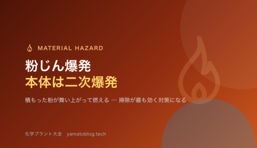 粉じん爆発の基礎｜本当に怖いのは、積もった粉が舞い上がる二次爆発
