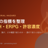 毒性の指標 IDLH ERPG 許容濃度