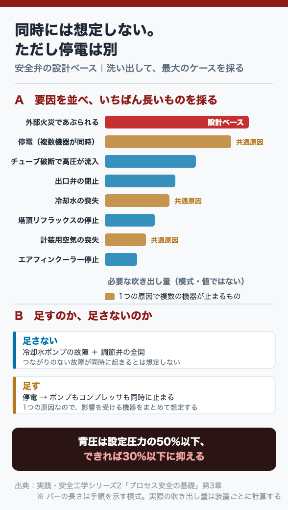 同時には想定しない。ただし停電は別