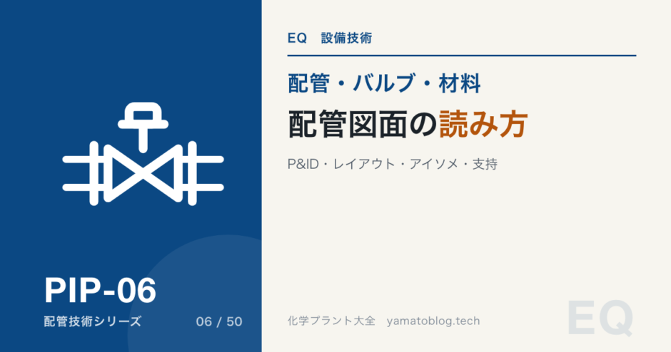配管図面の読み方｜レイアウト図・アイソメ図・サポート図の役割