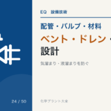 ベント・ドレン・勾配の設計｜配管の気溜まり・液溜まりを防ぐ
