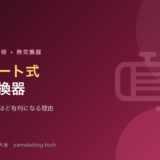 プレート式熱交換器【高価な材料ほど有利になる理由】