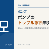 ポンプのトラブル診断早見|症状から原因を切り分ける