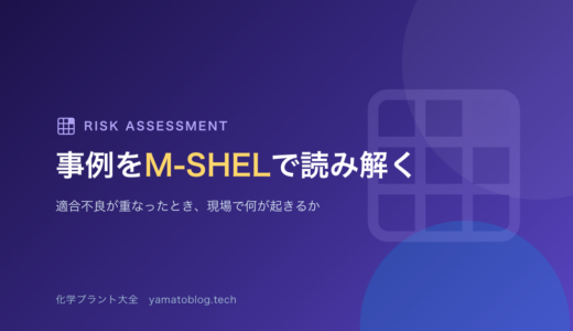 【詳細記事】事例をM-SHELモデルで読み解く：「人・設備・手順・組織」の適合不良が重なったとき何が起きるか