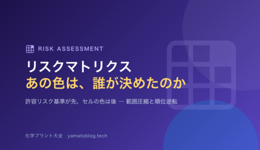 リスクマトリクスと許容リスク基準｜あのセルの色は、誰が何を根拠に決めたのか