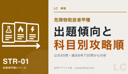 危険物取扱者甲種の出題傾向｜3科目の攻略順と優先論点を解説