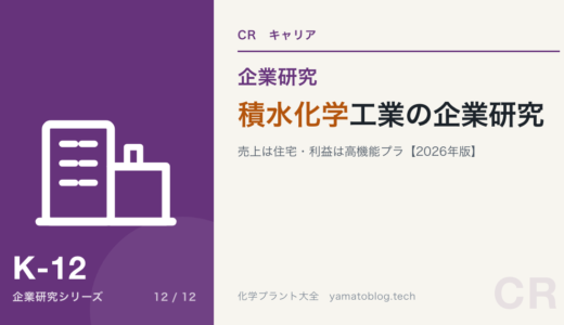 積水化学工業の企業研究｜売上は住宅・利益は高機能プラの会社を現役化学技術者が解説【2026年版】