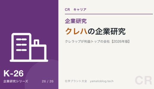 クレハの企業研究｜クレラップが利益トップの会社を現役化学技術者が解説【2026年版】