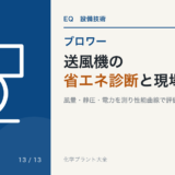 送風機の省エネ診断と現場計測のアイキャッチ