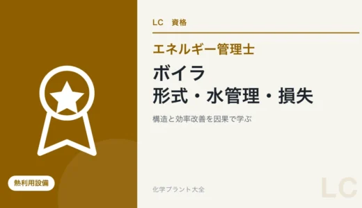 エネルギー管理士のボイラ対策｜形式・水管理・損失熱量の要点