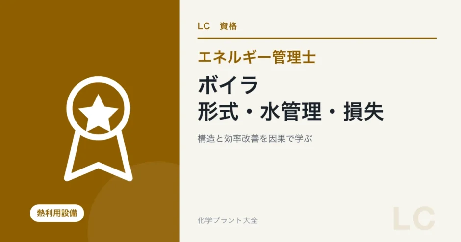 エネルギー管理士熱分野のボイラ対策を解説する記事のアイキャッチ