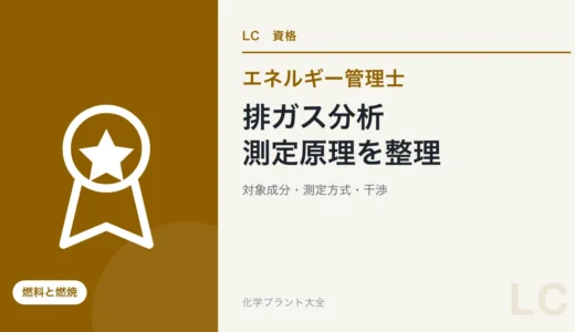 エネルギー管理士の排ガス分析対策｜測定原理・対象成分・干渉を整理