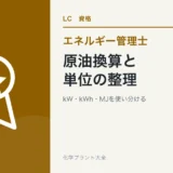 エネルギー管理士の原油換算と単位|kW・kWh・MJを混同しないの学習ガイド