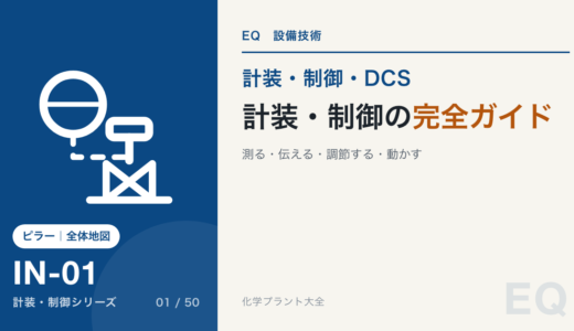 計装・制御の完全ガイド｜測る・伝える・調節する・動かす、DCS 画面の裏側の全体地図